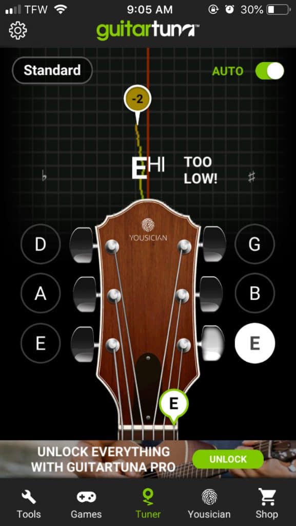 online mic tuner guitar