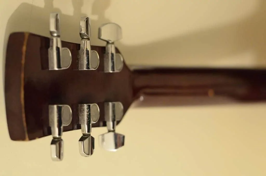 Guitar with Sealed Tuning Pegs