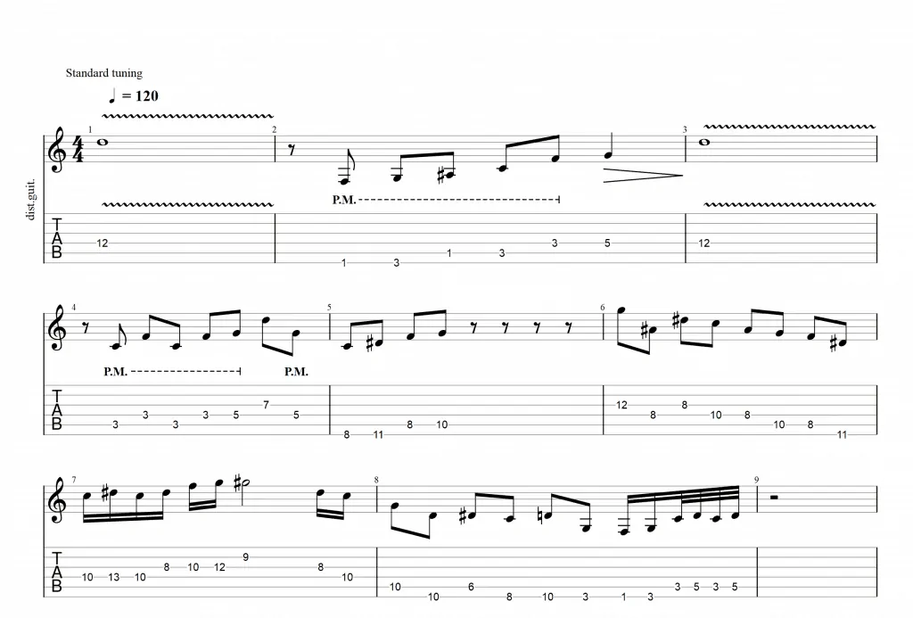 12 guitar solo example 2