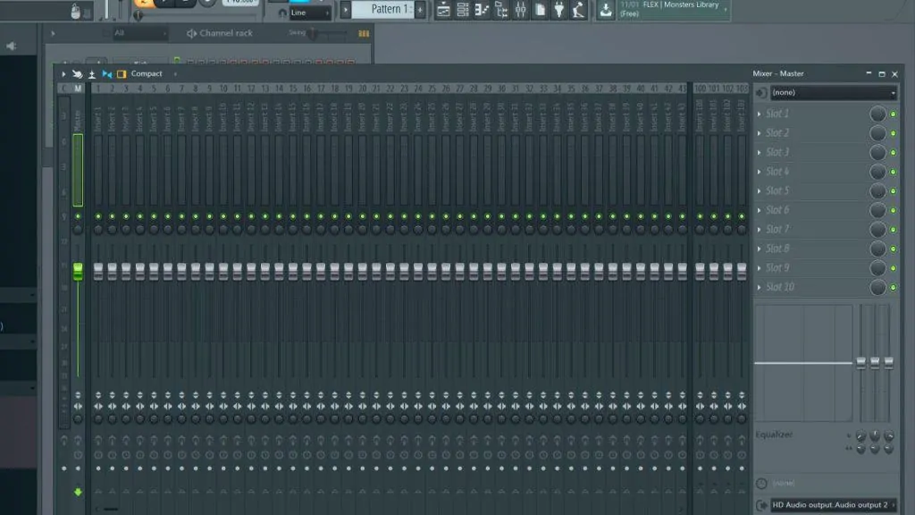 12 fl studio 20 mixer