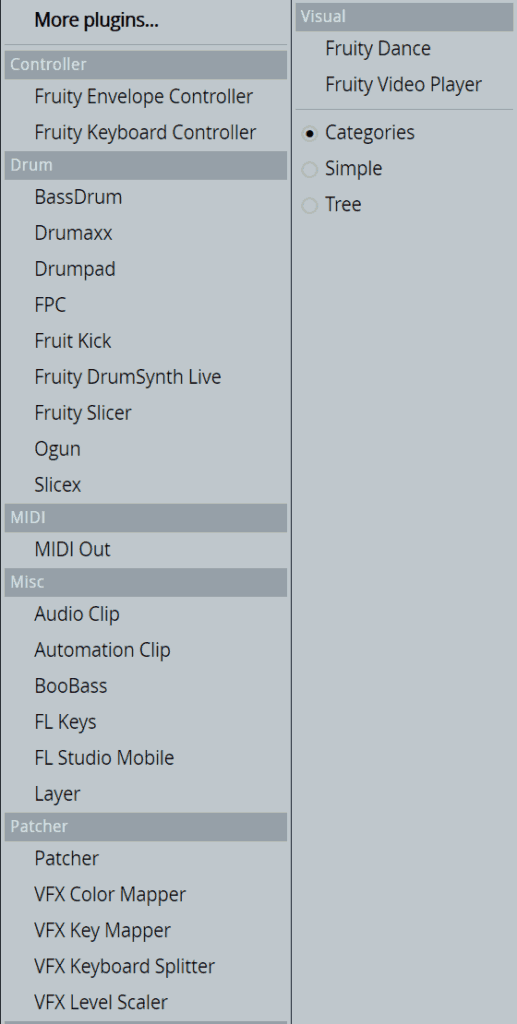 fl studios microsoft midi mapper controller types