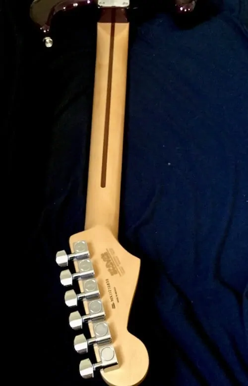 MIM Back of Headstock Neck