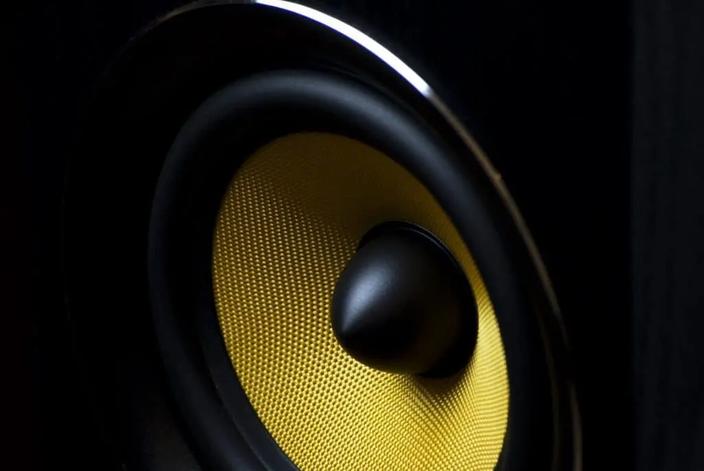 YELLOW SPEAKER CONE