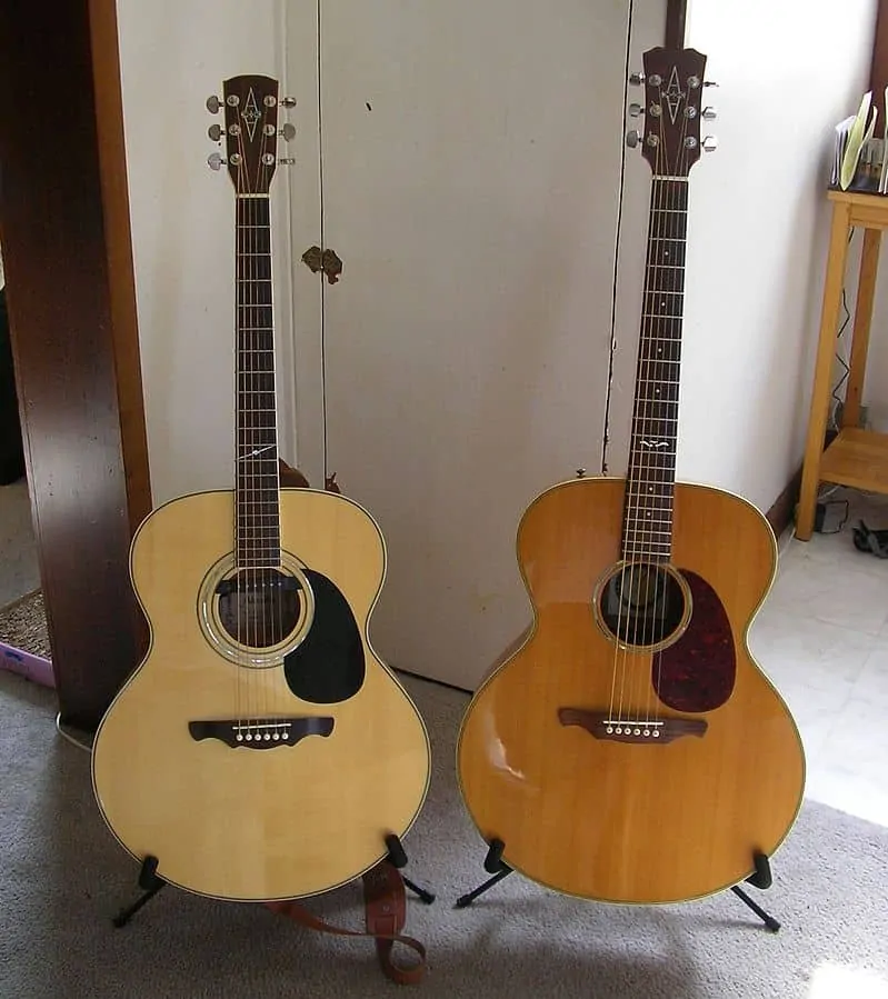 4 cheap acoustic guitars