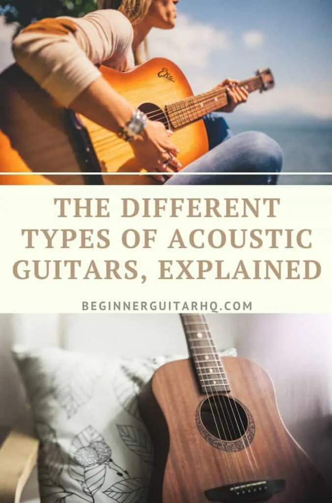 canva acoustic guitar types