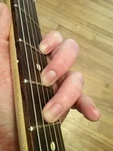 F triad 2nd 4th strings