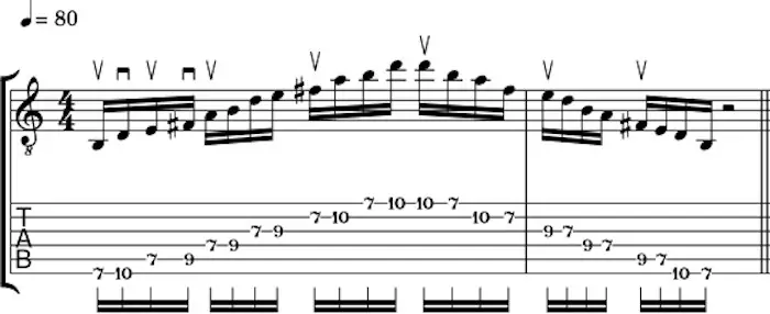 Pentatonic run