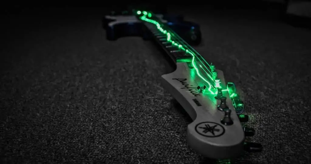 1 Guitar with green lightning