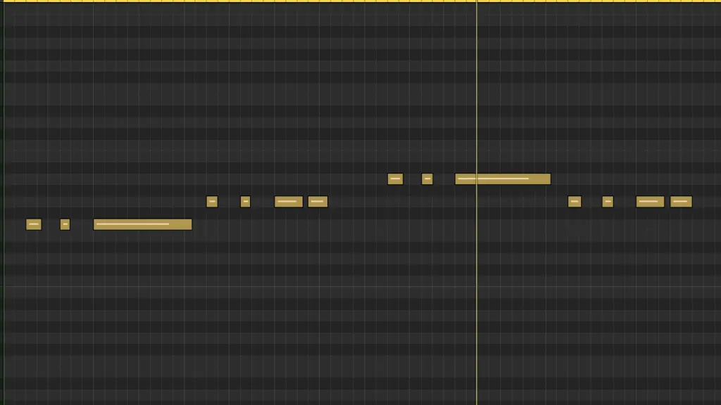 19. Bassline piano roll