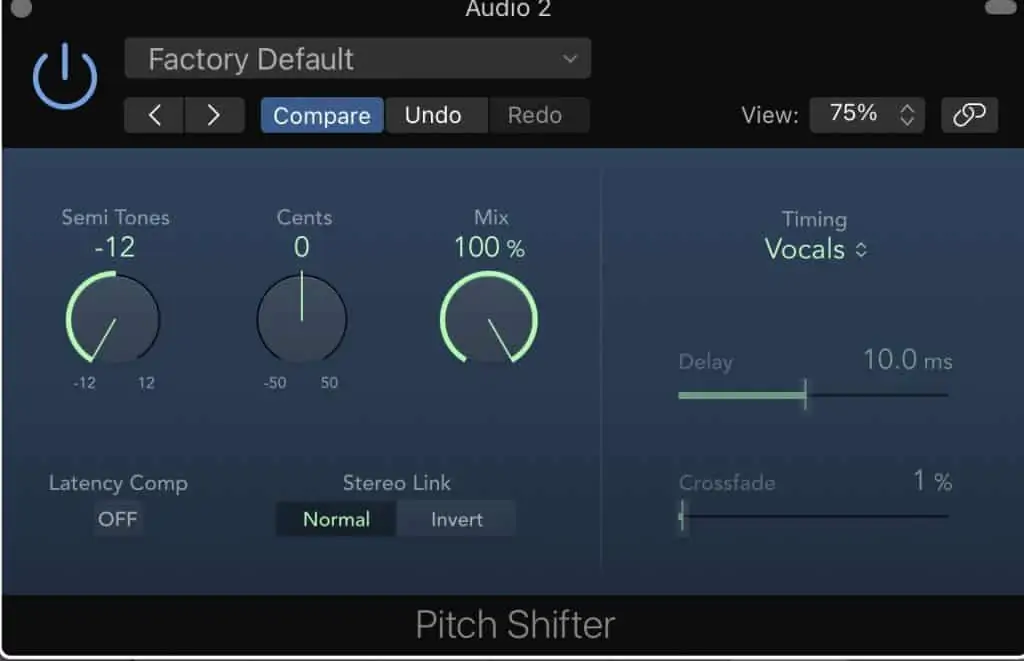 26. pitch shift