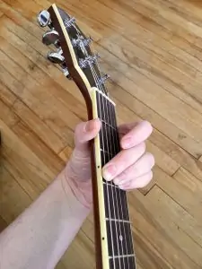 7. Moveable extended chord with open strings