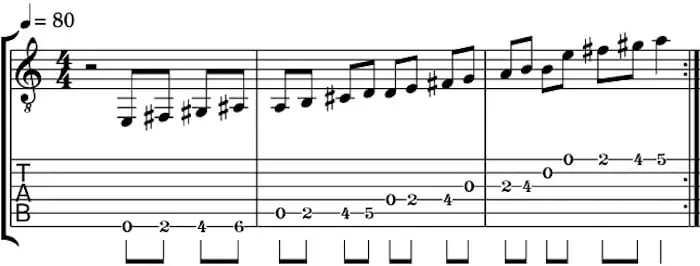 26. G major scale