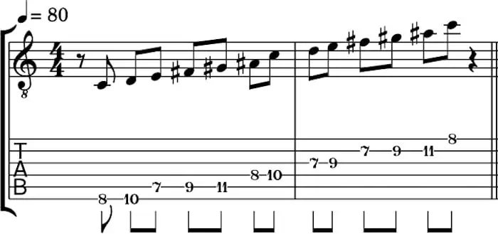 5. Moveable whole tone scale