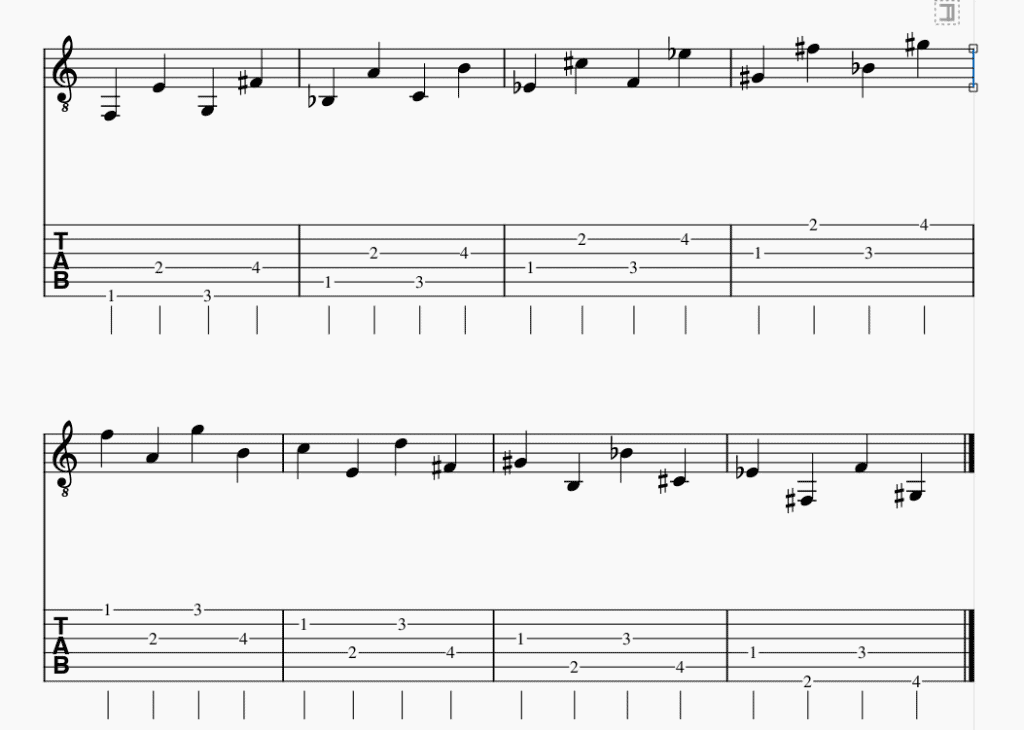 11. Guitar alternate string Exercise 5