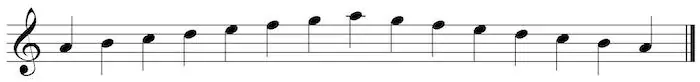 4. A minor scale