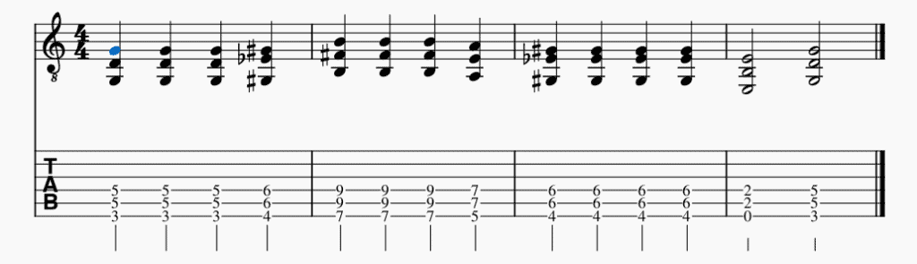 12. Power chord progression 2