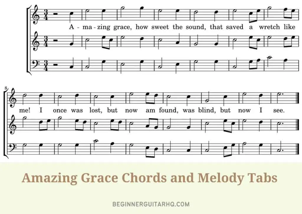 amazing grace chords guitar