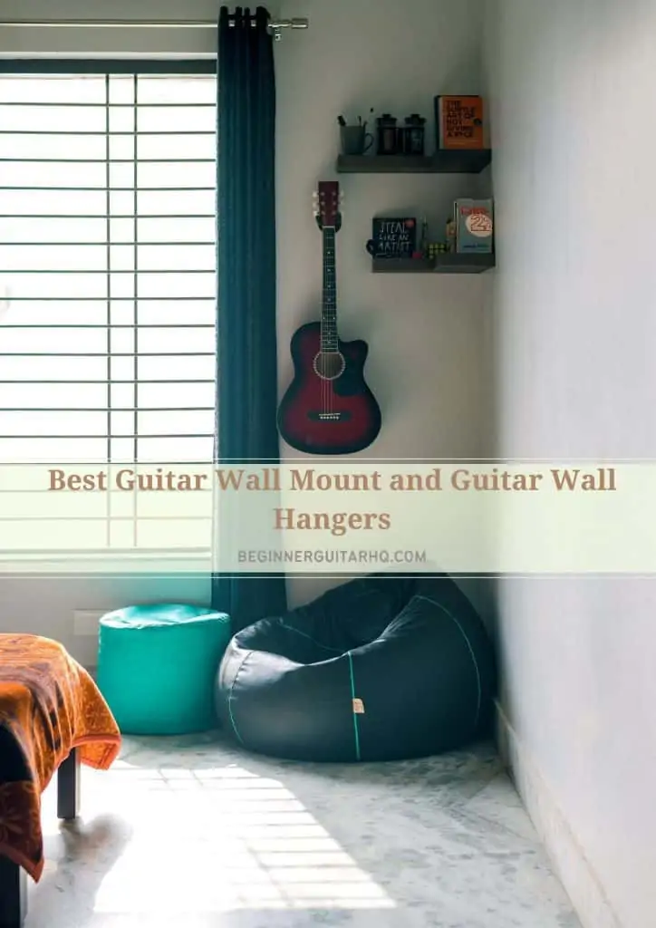 RockJam 2-Pack Guitar Wall Hangers - Secure Mounts For Acoustic & Electric Guitars With Protective Padding