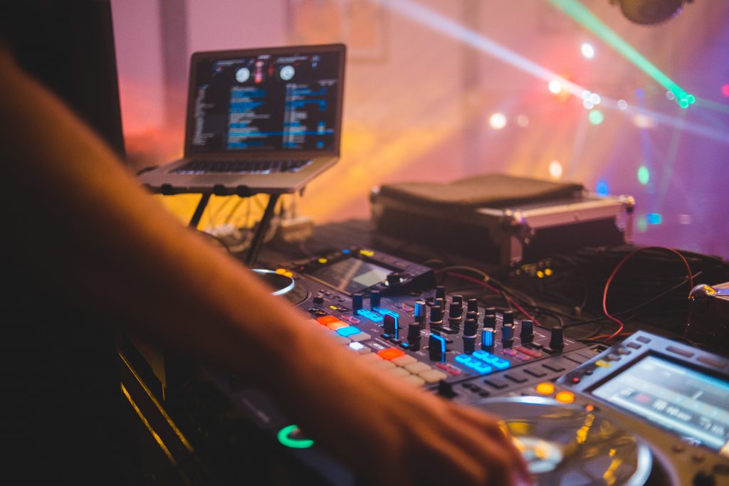 5. DJ Setup at a party