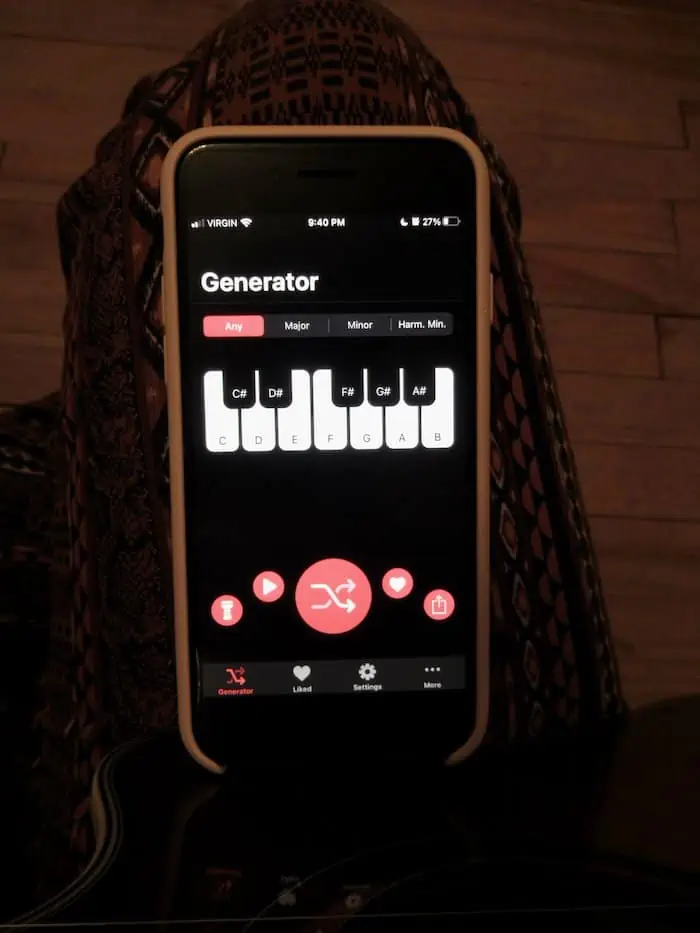 12. Chord Progression Generator iOS app