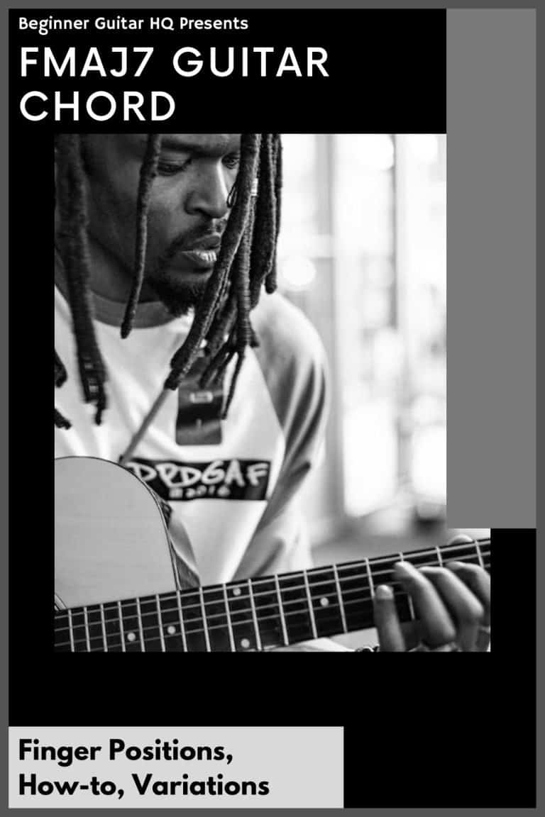 Fmaj7 Guitar Chord Finger Positions, Howto, Variations Beginner