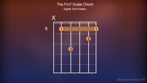 Fm7 Guitar Chord - Finger Positions, How-to, Variations - Beginner